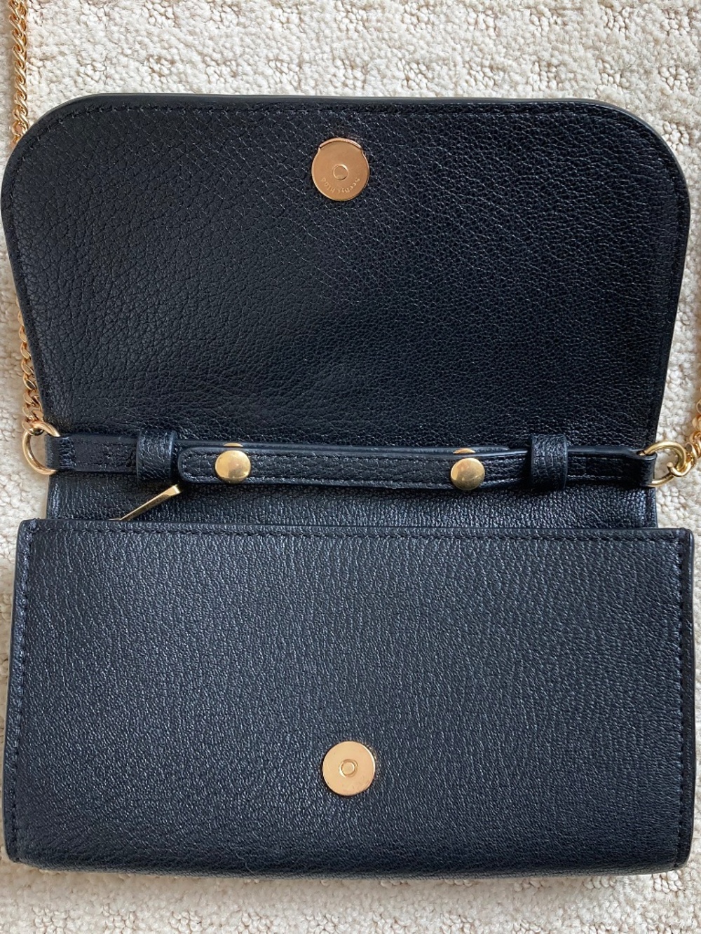 See by Chloe Black Leather Hana Wallet on Chain - Picture 13 of 14